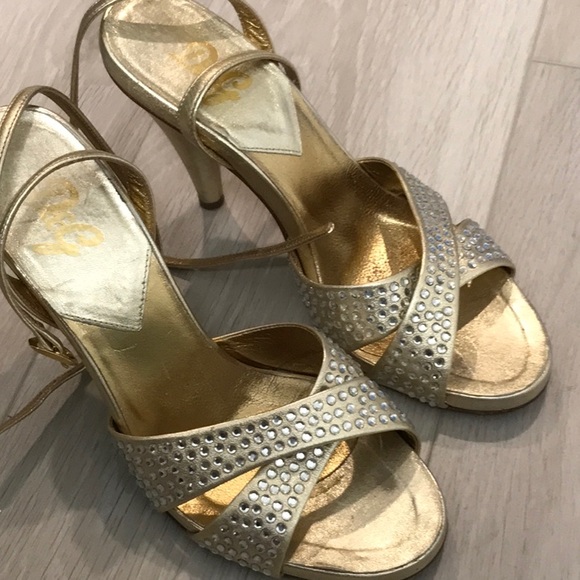 D&G gold studded sandals sz 39 - Picture 7 of 8